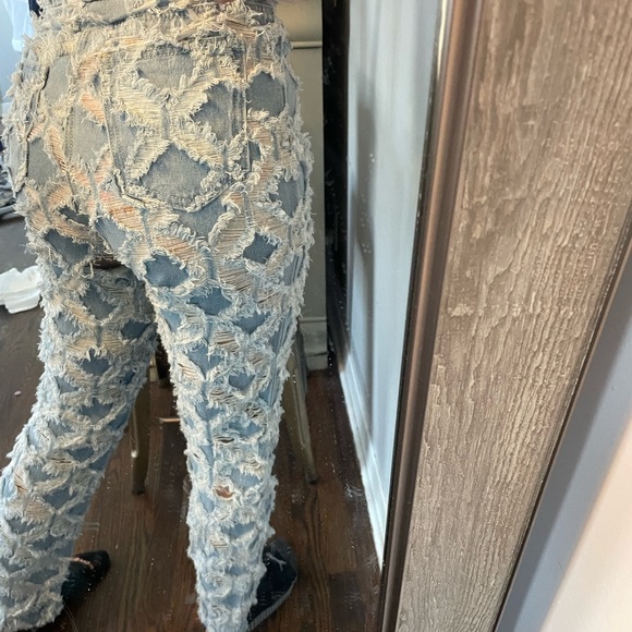 thrift Denim - Patchy jeans